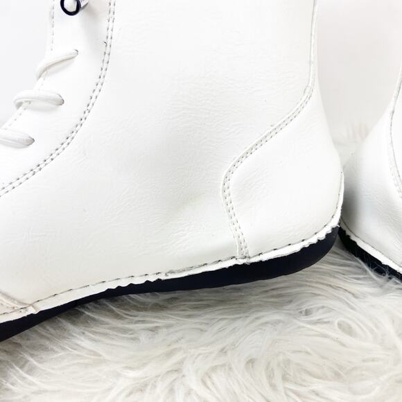 Salkin 3.0 Barefoot Boots Mens Size 44 US 10 NWOB White Faux Leather Ankle Shoes - Picture 9 of 14